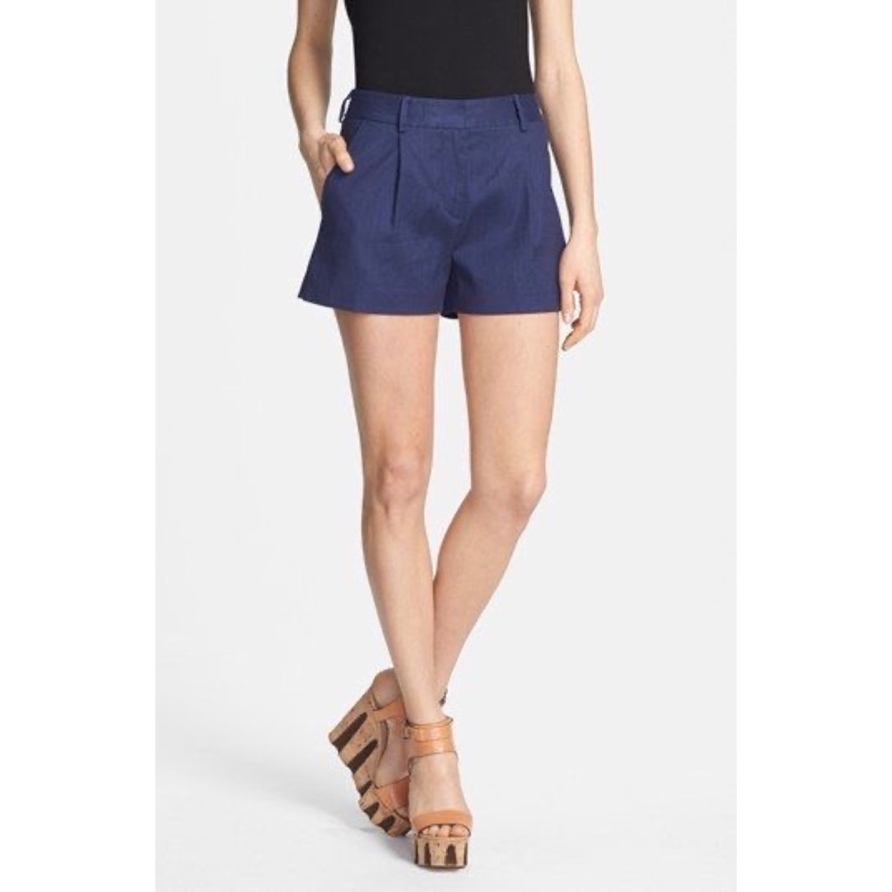 DVF | Naples Stretch Linen Shorts
